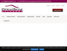 Tablet Screenshot of clinicaottodent.com